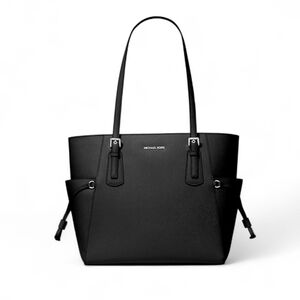 Michael Kors Black Leather Tote Bag